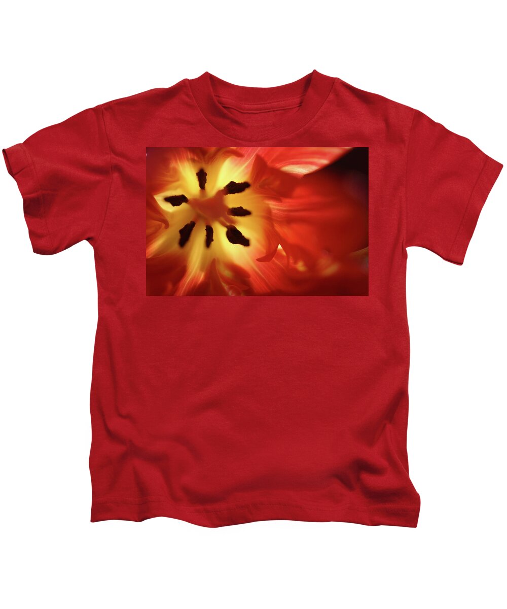 Kids T-Shirt featuring the photograph Fire by Lauralee McKay