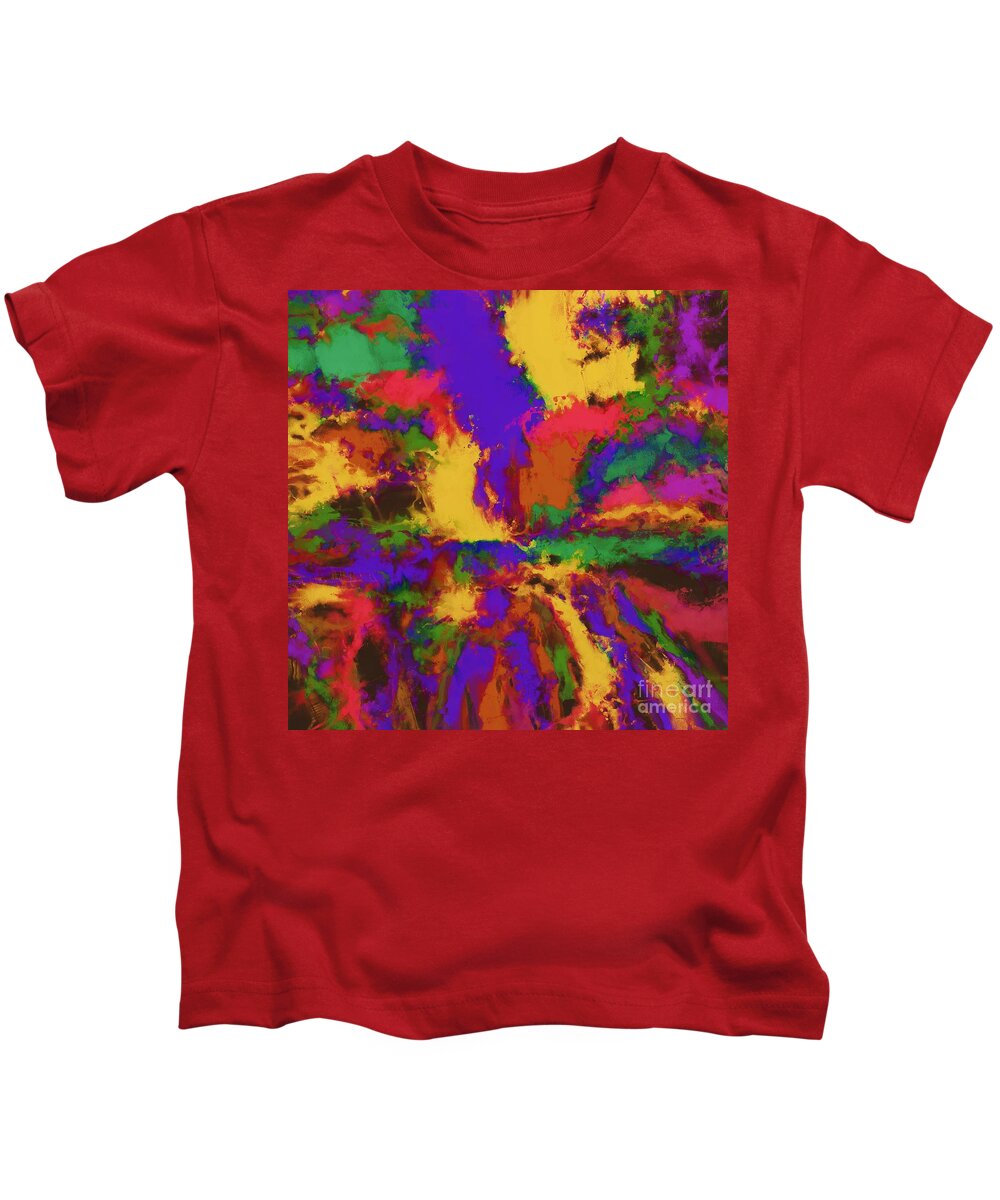 First Moment Kids T-Shirt featuring the digital art First moment by Keith Mills