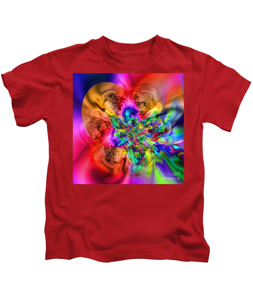 Zen Kids T-Shirt featuring the digital art Flexibility 17CA by Rolf Bertram