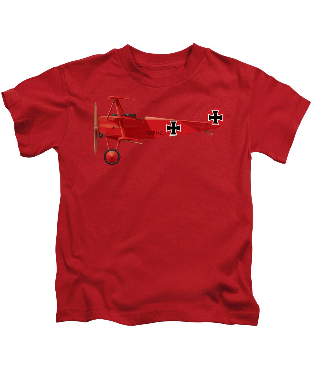 Shirts That Go Little Boys Red Baron Airplane T-Shirt
