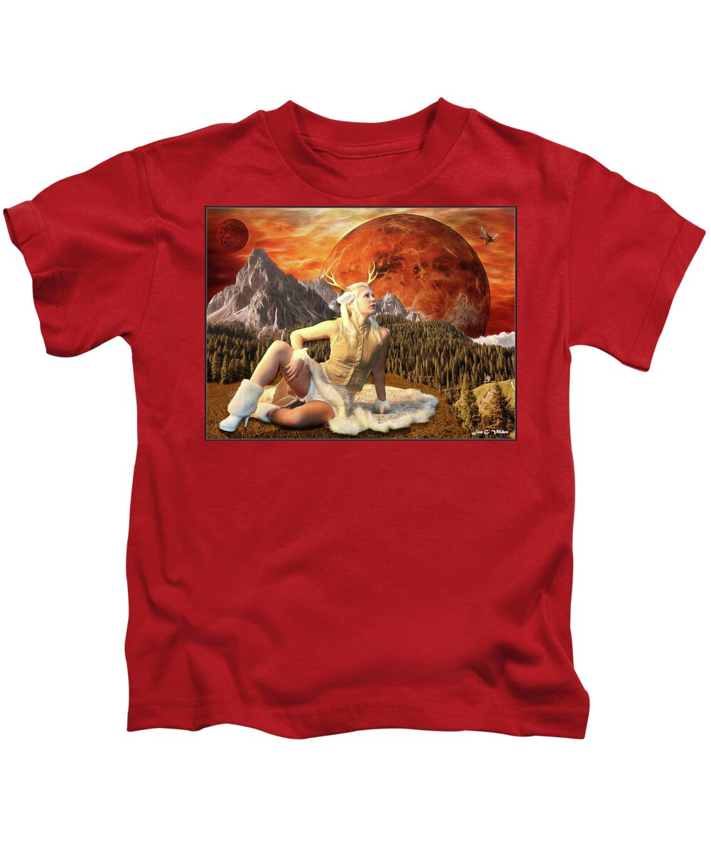 Fantasy Kids T-Shirt featuring the photograph Fuan At Dawn by Jon Volden