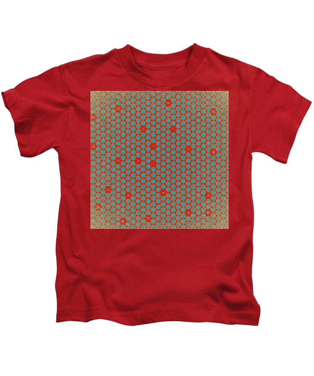 Abstract Kids T-Shirt featuring the digital art Geometric 2 by Bonnie Bruno