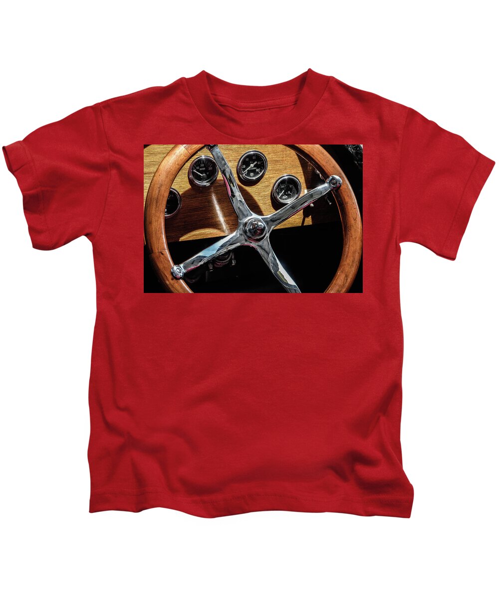 Indy Car Kids T-Shirt featuring the photograph Left Turn by Josh Williams