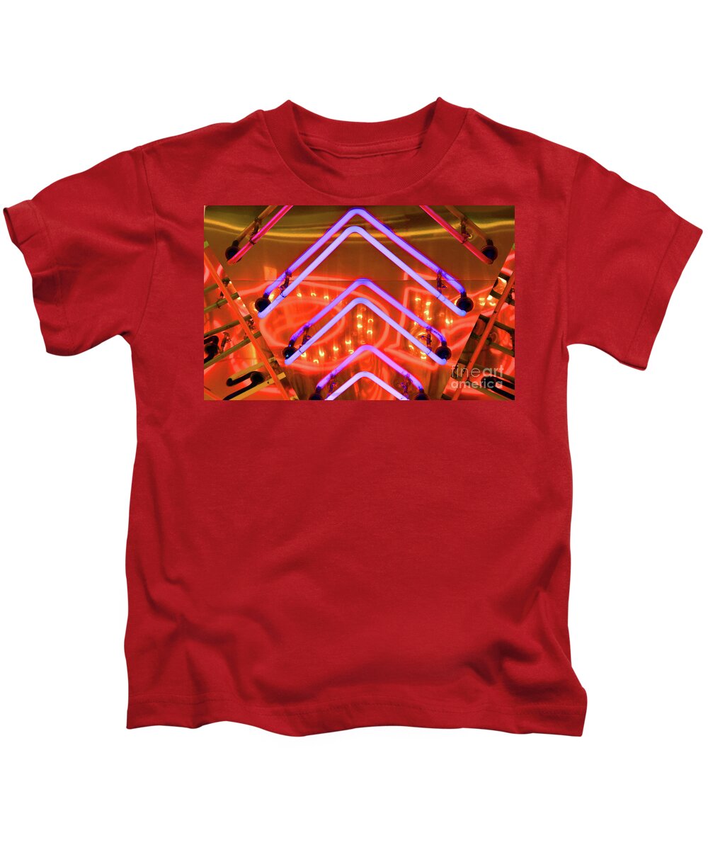 Neon Kids T-Shirt featuring the photograph Lit Up by Dan Holm