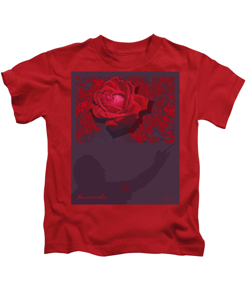Red rose Dali T-shirt