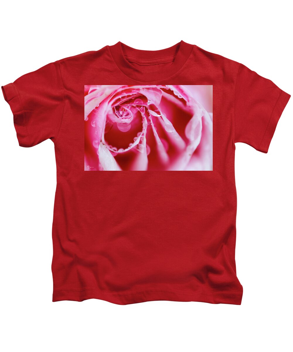 Rose Kids T-Shirt featuring the photograph Morning Mist by Mary Anne Delgado