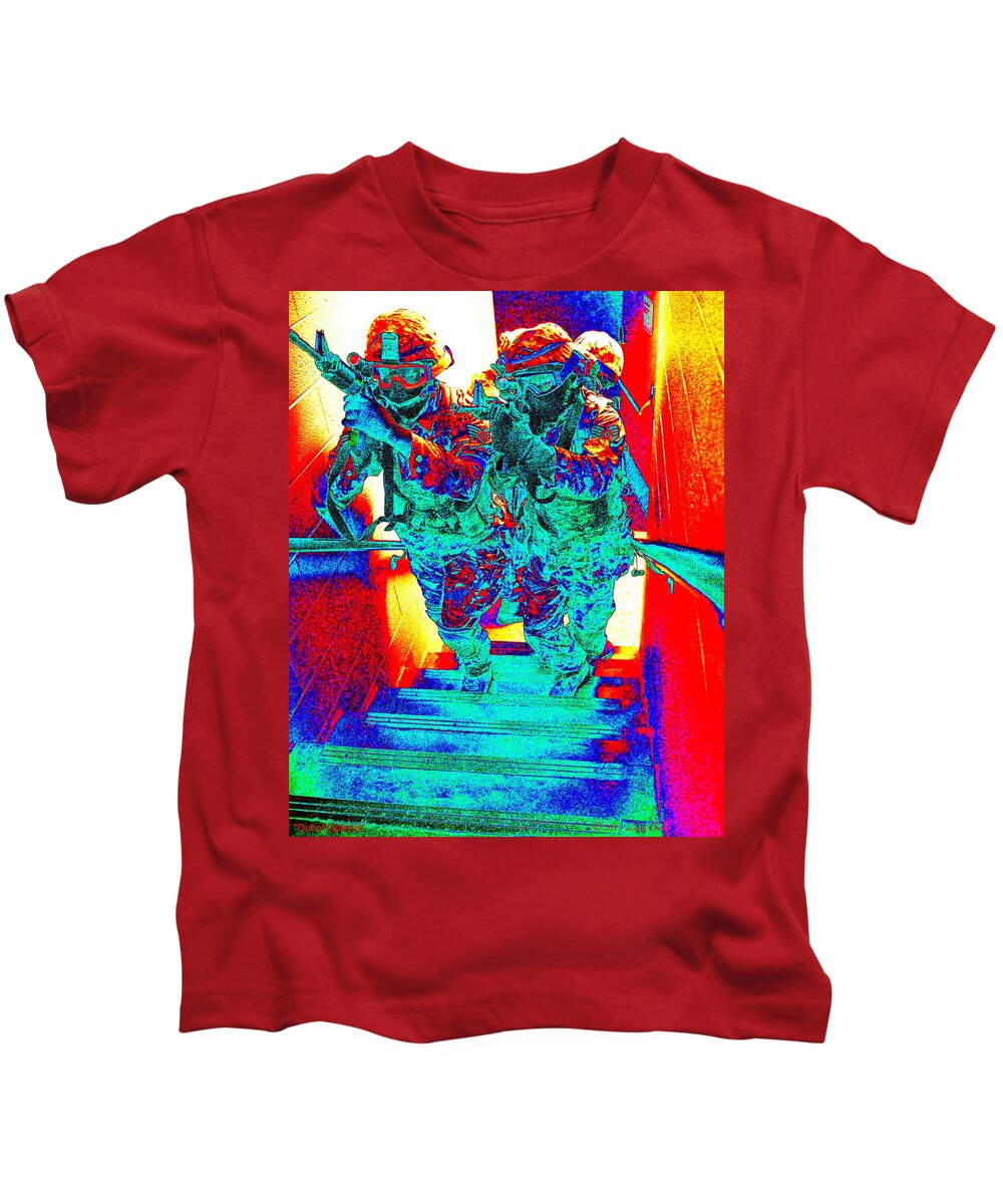 Usaf Kids T-Shirt featuring the digital art Out of Options by Larry Beat