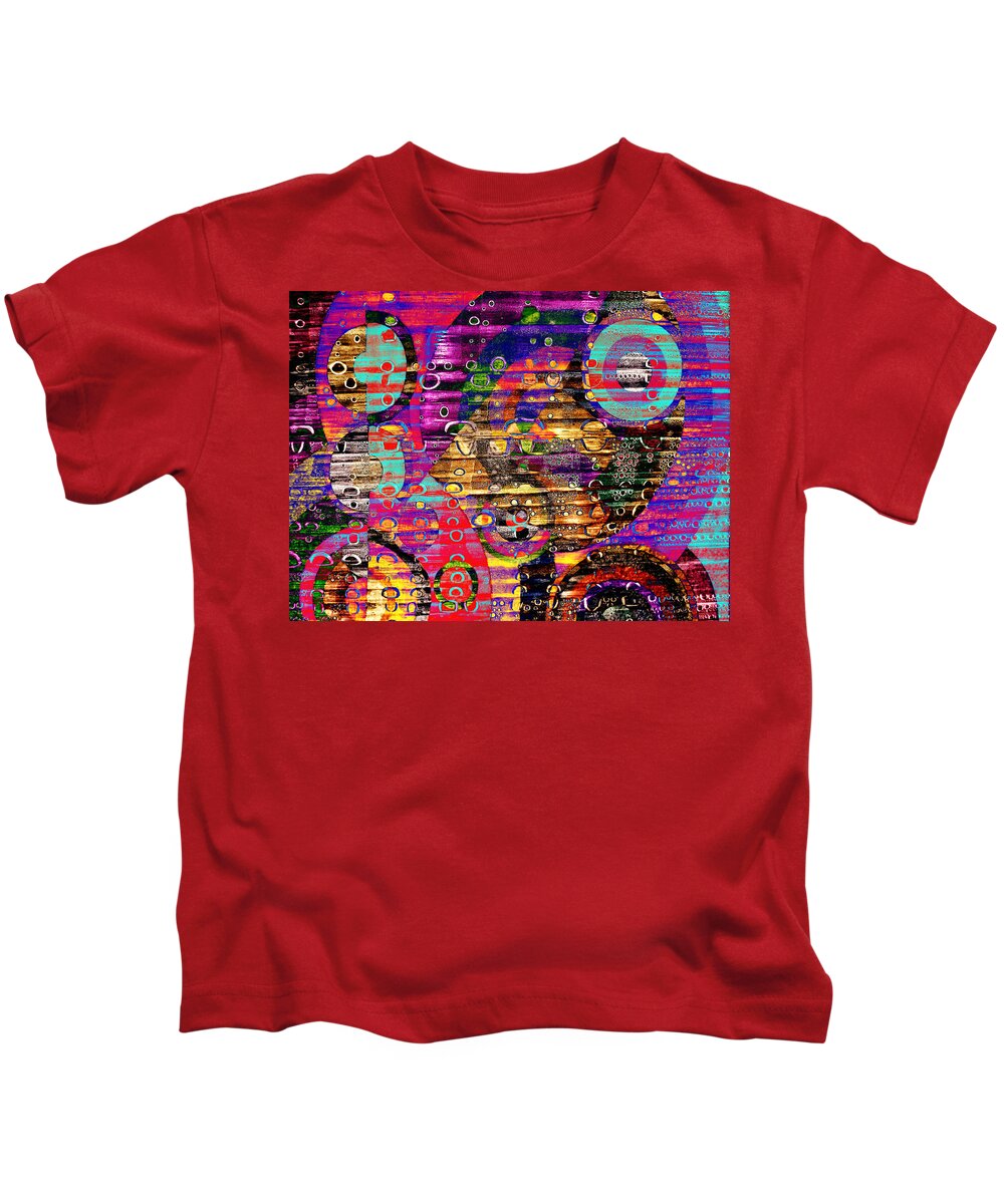Abstract Kids T-Shirt featuring the photograph Peck's Party by Matt Cegelis