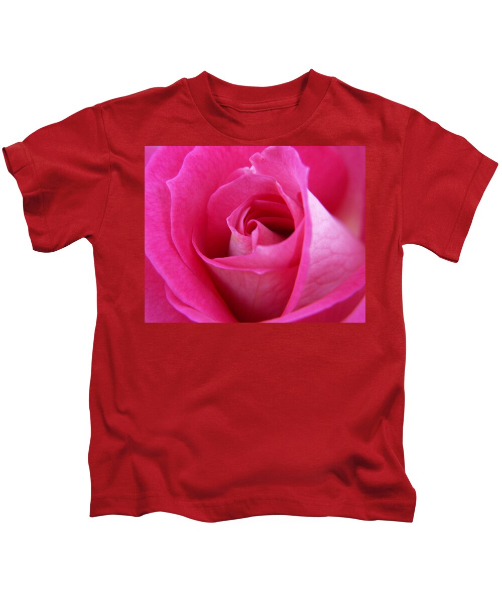 Rose Kids T-Shirt featuring the photograph Pink Rose by Amy Fose