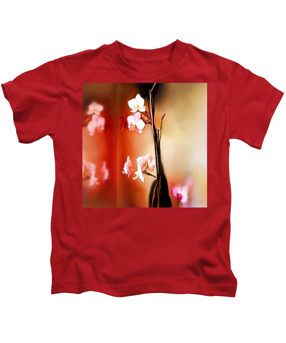 Orchid Kids T-Shirt featuring the digital art Soul Sisters by Sand And Chi