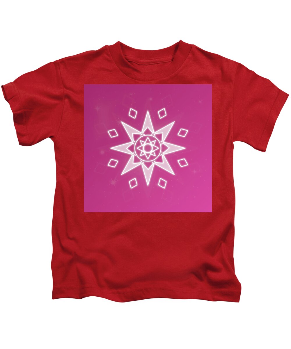 Abstract Kids T-Shirt featuring the digital art Soul Star by Sallie Keys
