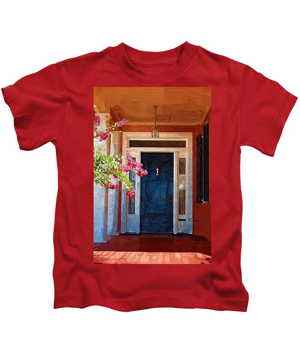 Door Kids T-Shirt featuring the photograph Southern Door by Donna Bentley