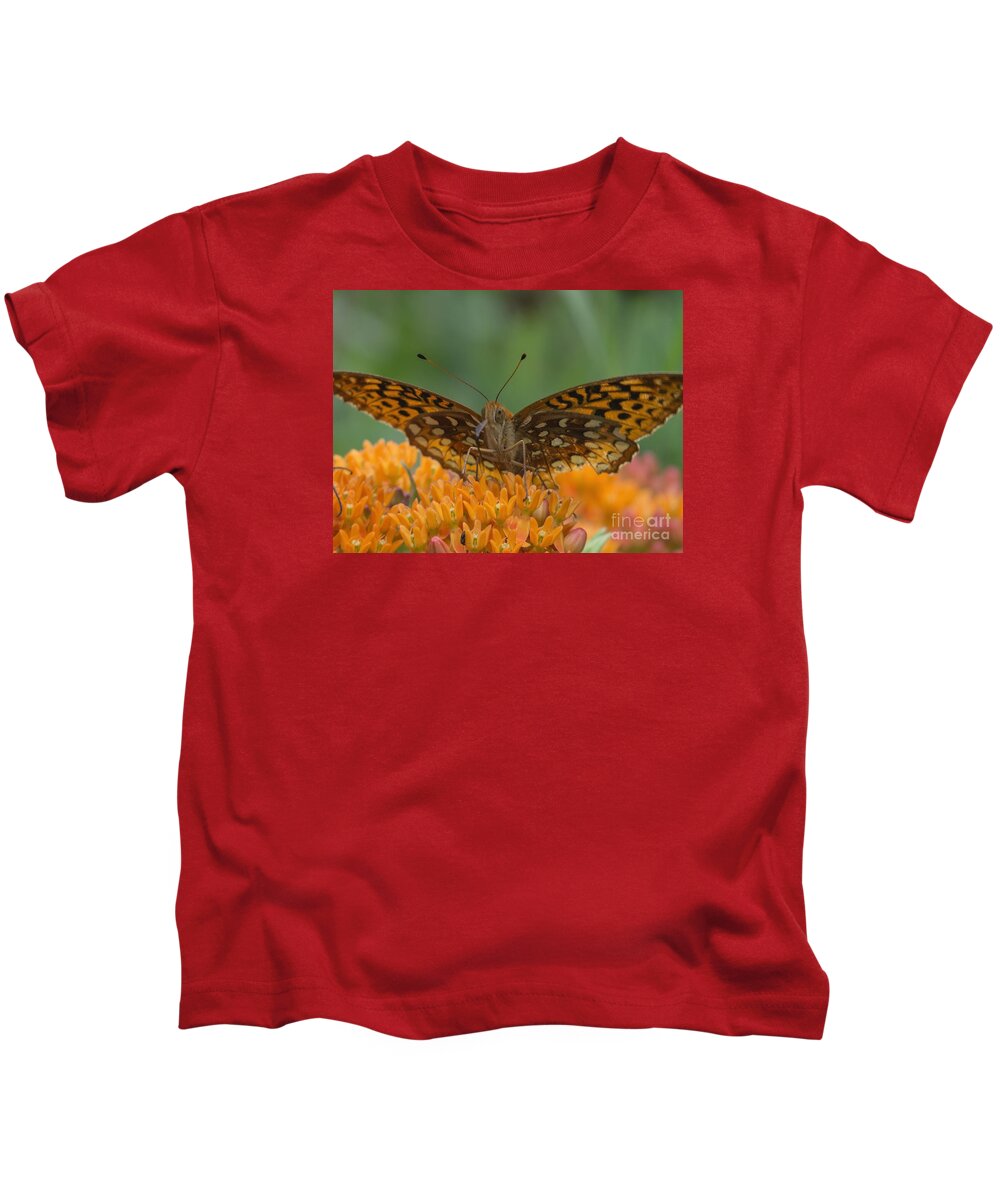 Insects Kids T-Shirt featuring the photograph Spread Your Wings by Lili Feinstein