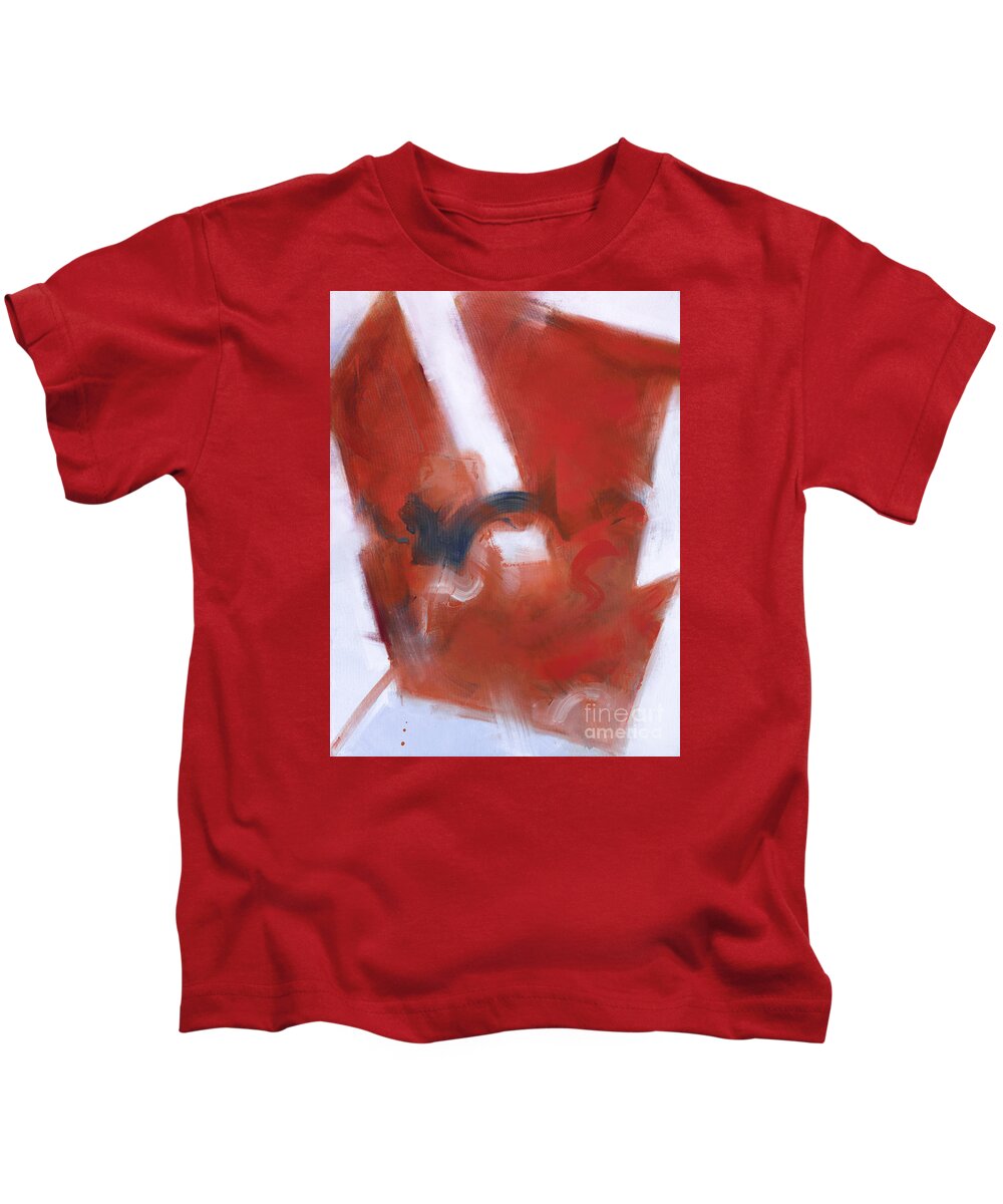 Abstraction Kids T-Shirt featuring the painting The Keys of Life - Determination by Ritchard Rodriguez
