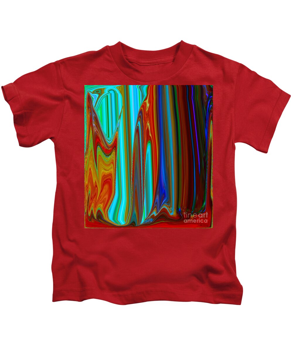 Painting-abstract Acrylic Kids T-Shirt featuring the mixed media The Queen's Closet #1 by Catalina Walker