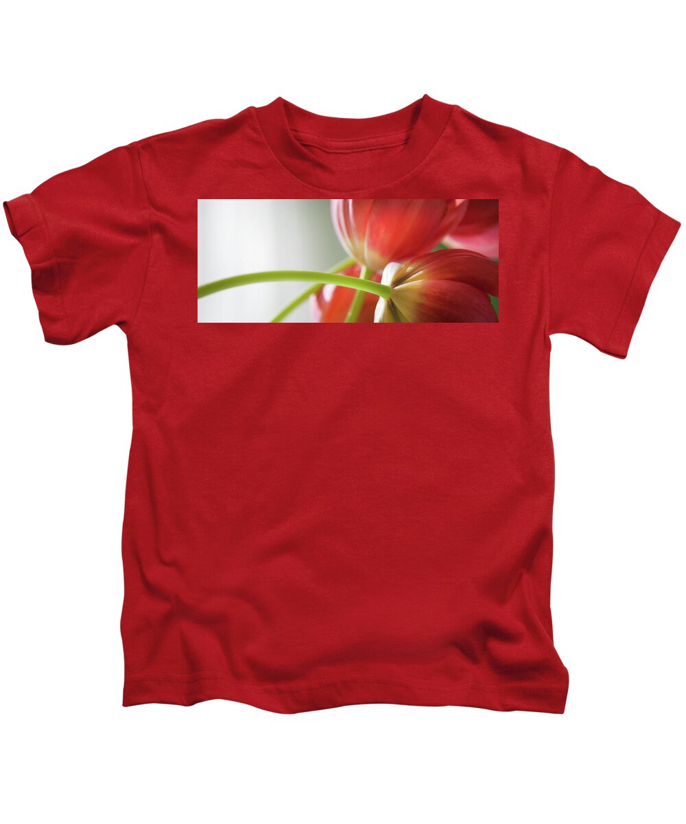 Floral Kids T-Shirt featuring the photograph Tulips In The Morning by Theresa Tahara