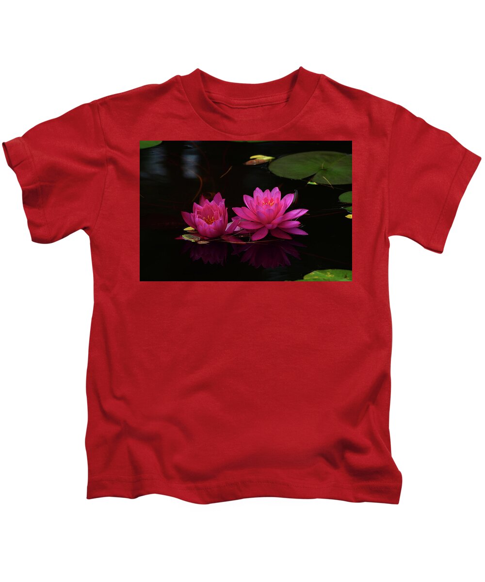 Water Kids T-Shirt featuring the photograph Water Lily by Nancy Landry