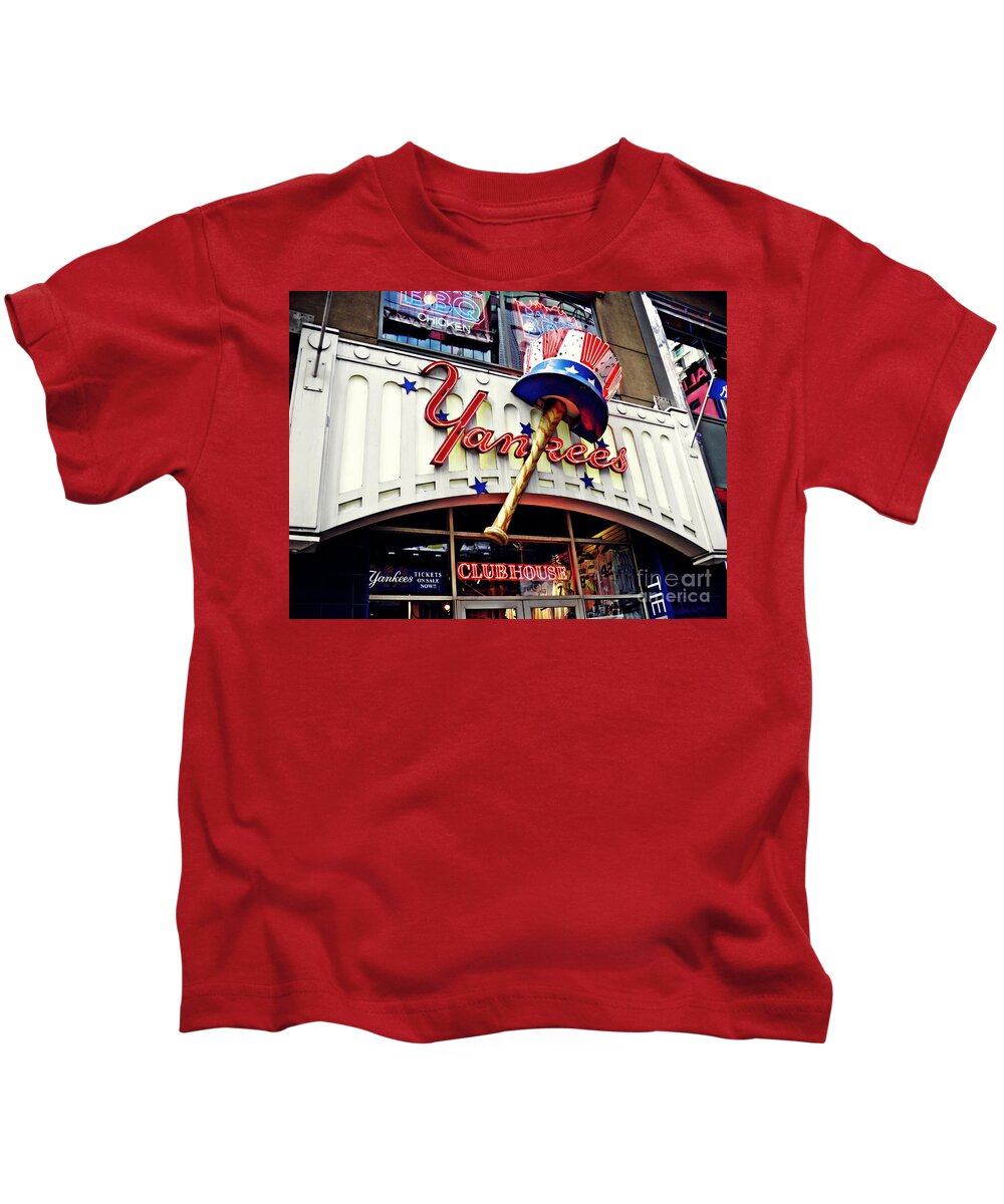 Yankees Club House Store Kids T-Shirt by Sarah Loft - Pixels