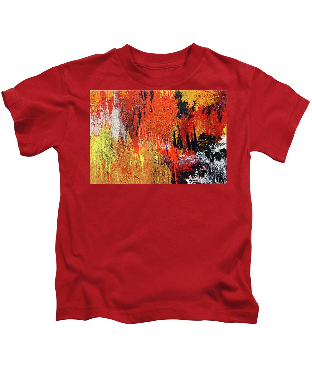 Fusionart Kids T-Shirt featuring the painting Chasm by Ralph White