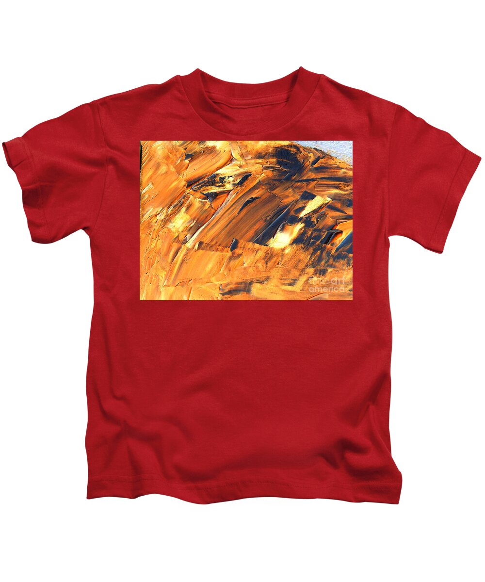 Fire Kids T-Shirt featuring the painting Fire Water by Bill King