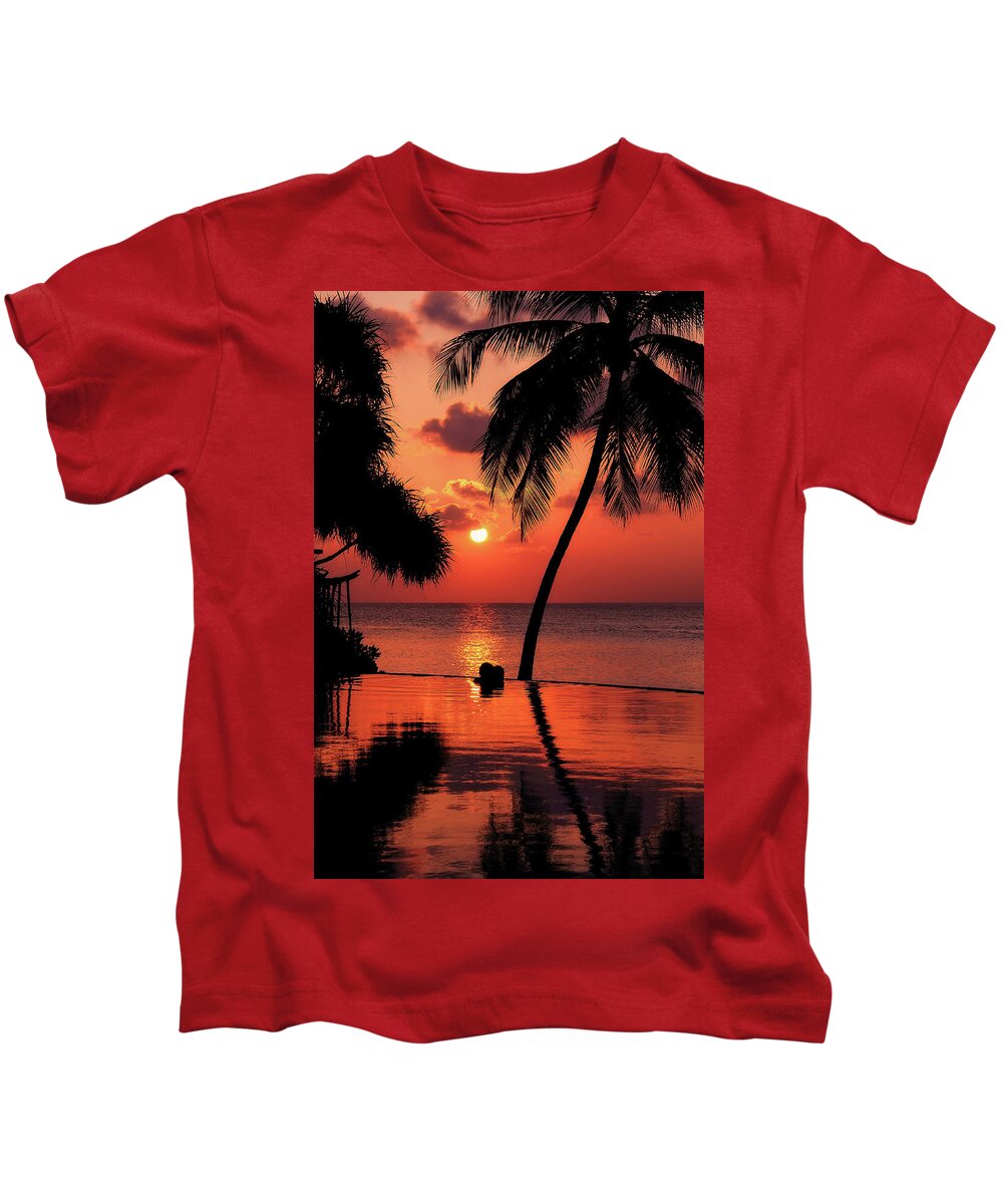 Jenny Rainbow Fine Art Photography Kids T-Shirt featuring the photograph For YOU. Dream Coming True I. Maldives by Jenny Rainbow