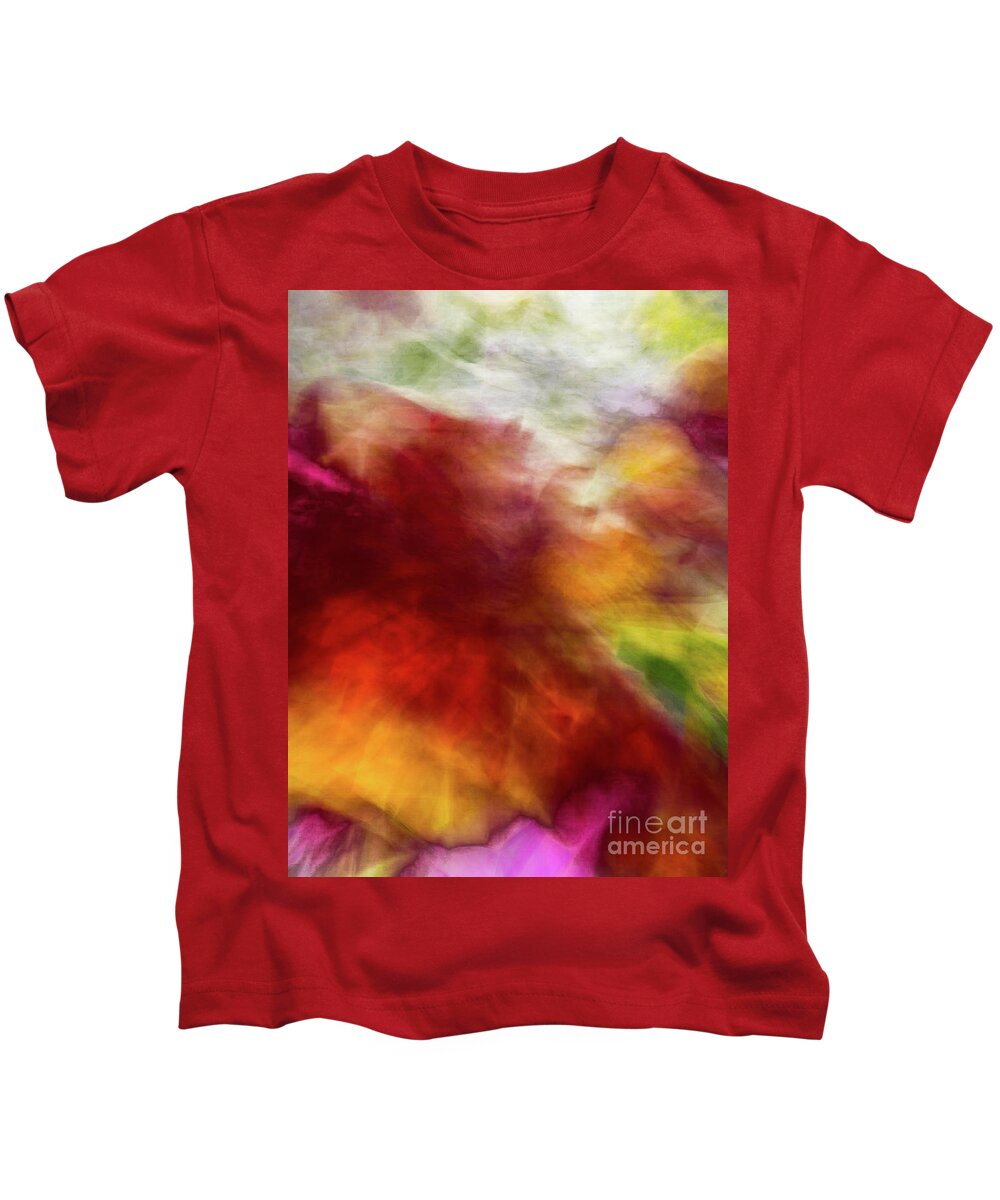 Abstract Kids T-Shirt featuring the photograph Orange And Pink And White Abstract by Phillip Rubino
