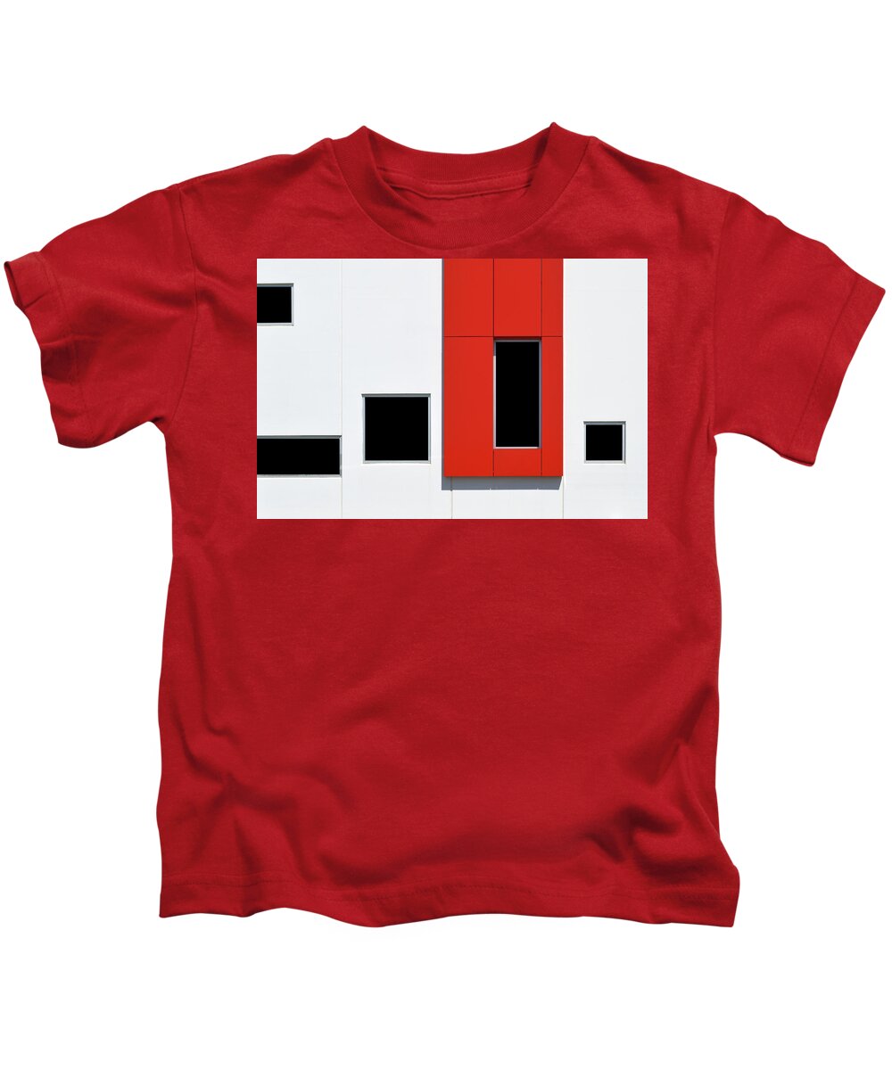 Urban Kids T-Shirt featuring the photograph Red Frame 2 by Stuart Allen