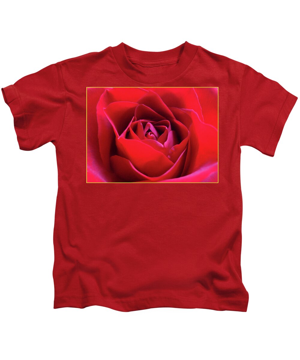 Red Rose Kids T-Shirt featuring the photograph Red Rose 3 by Bruce IORIO