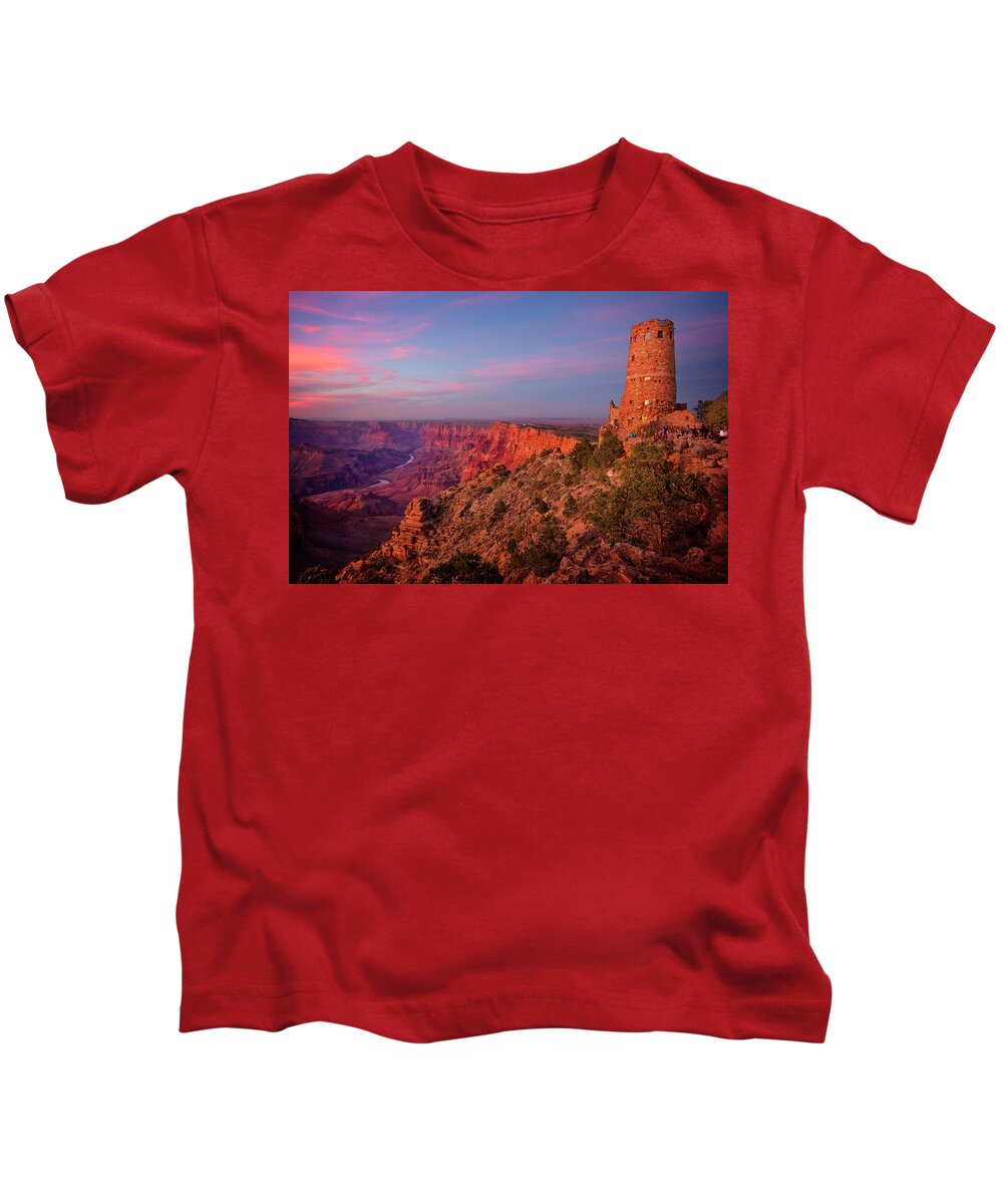 Desert View Kids T-Shirt featuring the photograph South Rim Grand Canyon National Park IX by Ricky Barnard