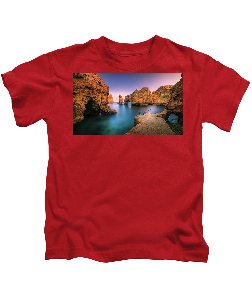 Adam West Kids T-Shirt featuring the photograph The Secret Harbor by Adam West