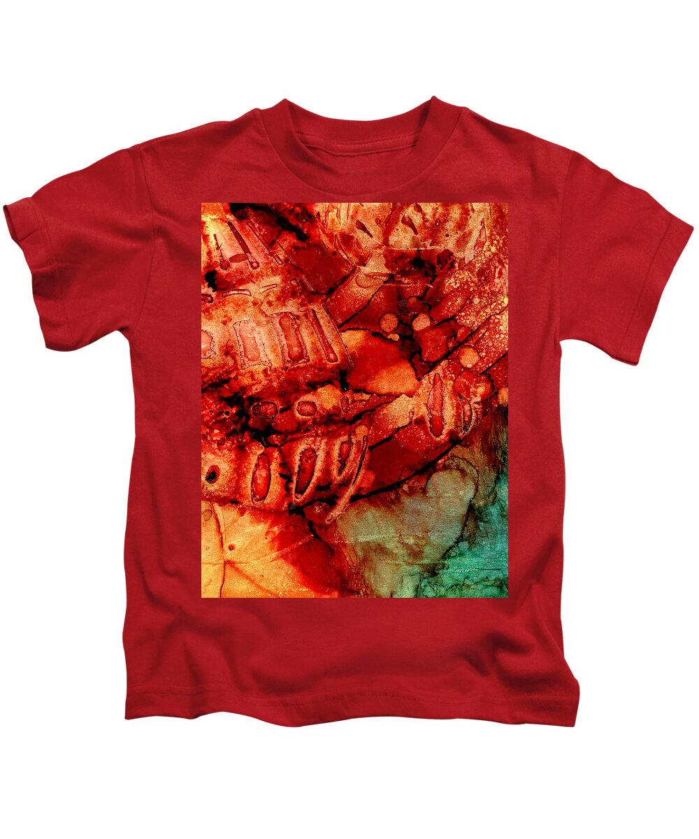 Love Kids T-Shirt featuring the painting Armatura d'amore by Angela Marinari