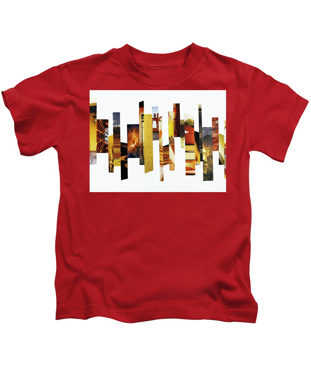 Collage Kids T-Shirt featuring the photograph Crosscut#130 by Robert Glover