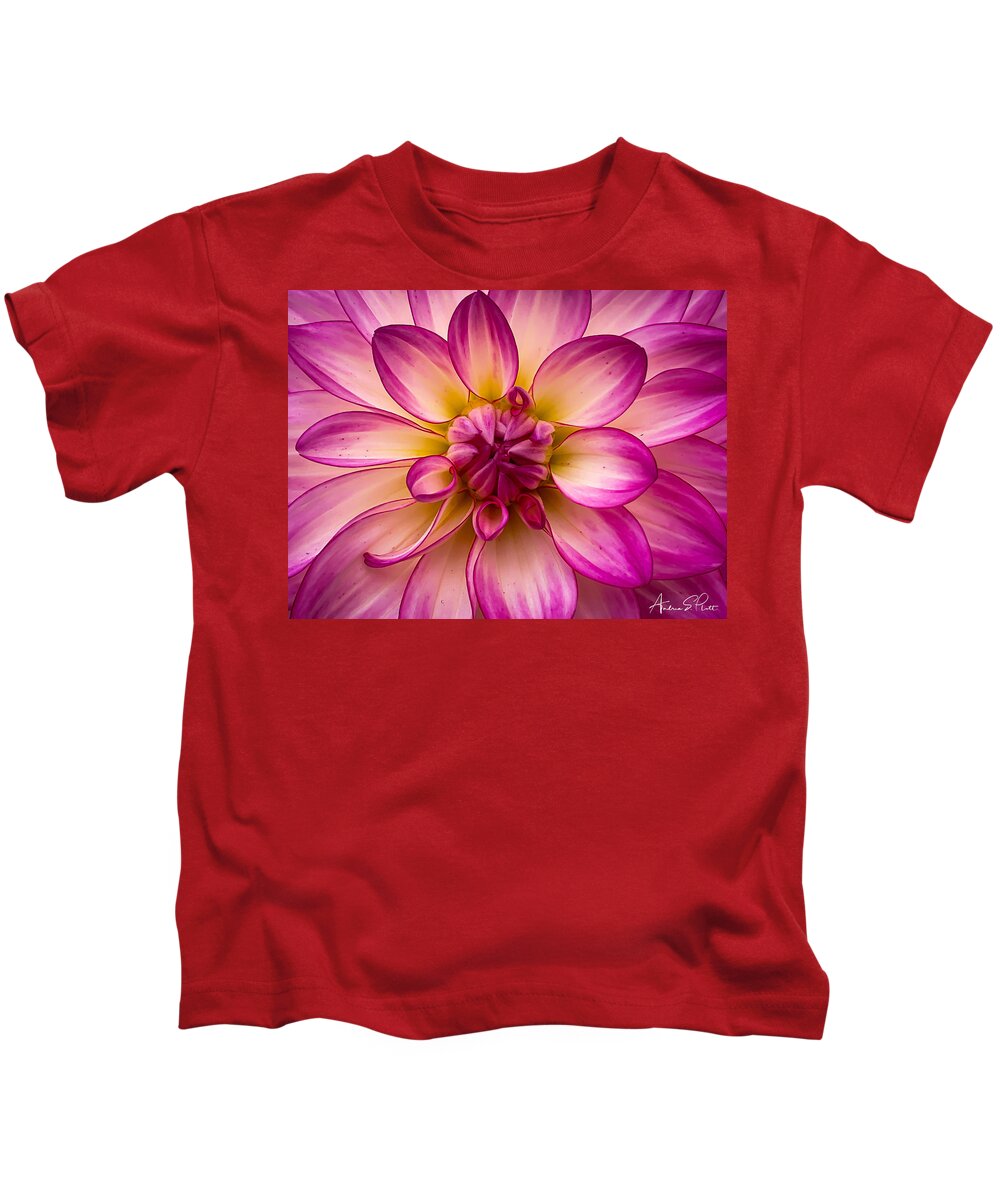 Flower Kids T-Shirt featuring the photograph Dahlia Soul by Andrea Platt