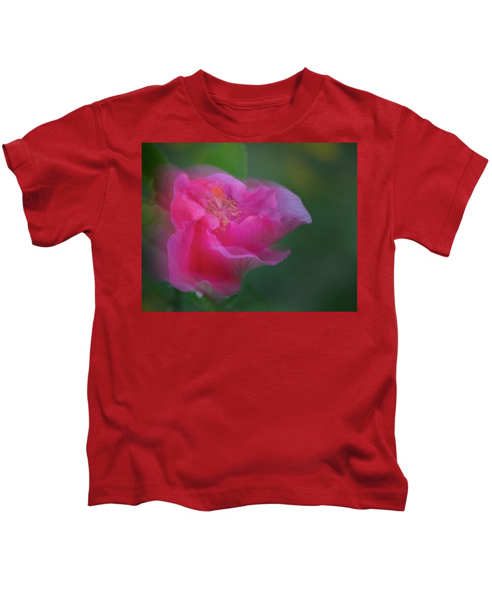 Hibiscus Kids T-Shirt featuring the photograph Day's End by M Kathleen Warren