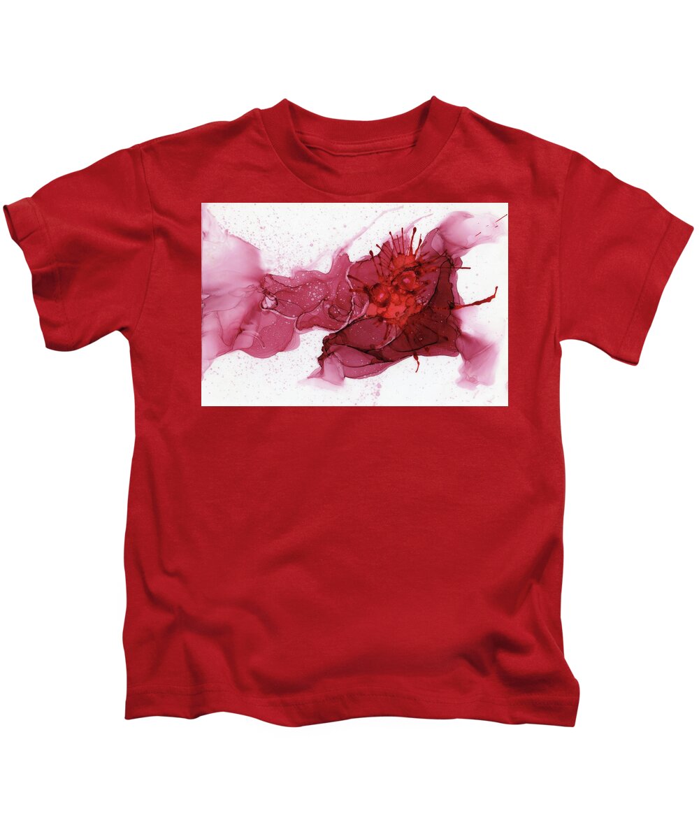 Bold Kids T-Shirt featuring the painting Disturb by Christy Sawyer