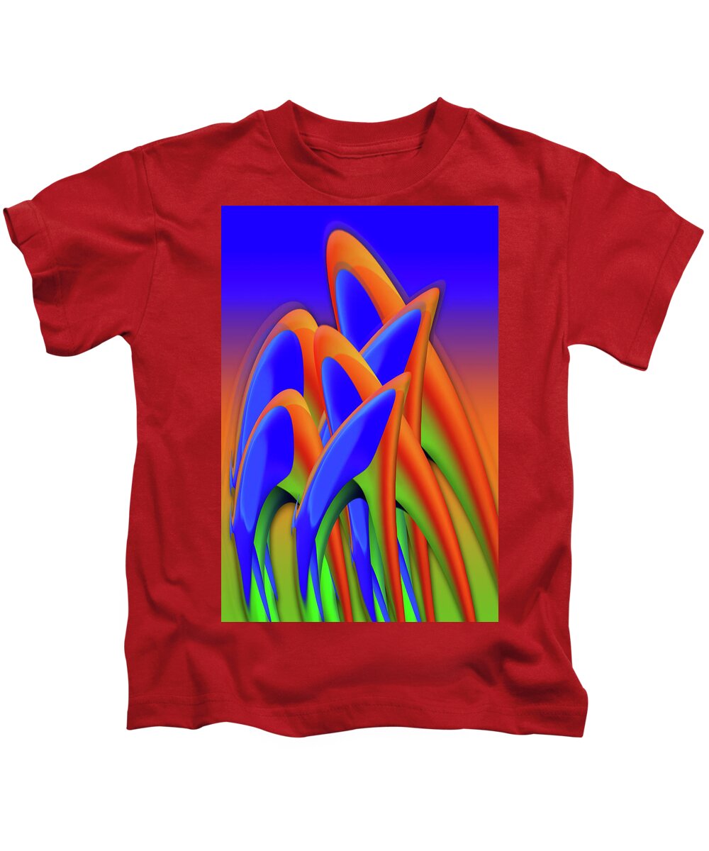 Mighty Sight Studio Kids T-Shirt featuring the digital art In Craving We Trust by Steve Sperry