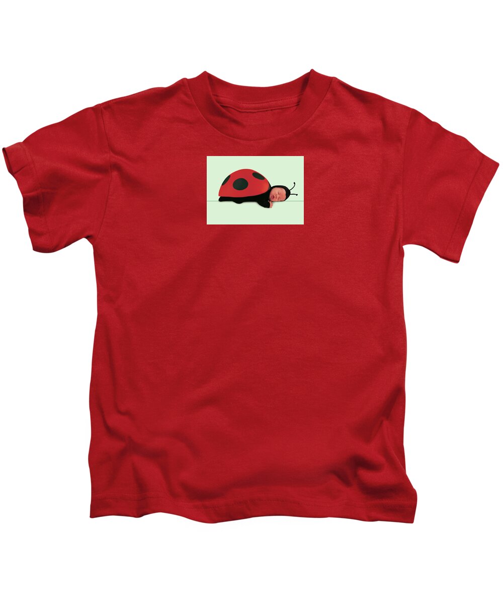 Ladybug Kids T-Shirt featuring the photograph Ladybug #2 by Anne Geddes