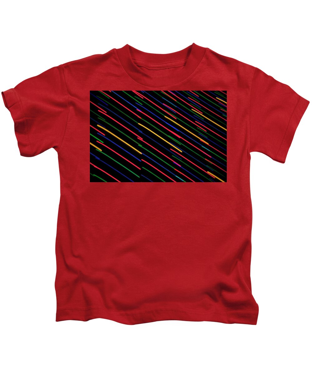 Light Kids T-Shirt featuring the photograph Light Painting - Startrails by Sean Hannon