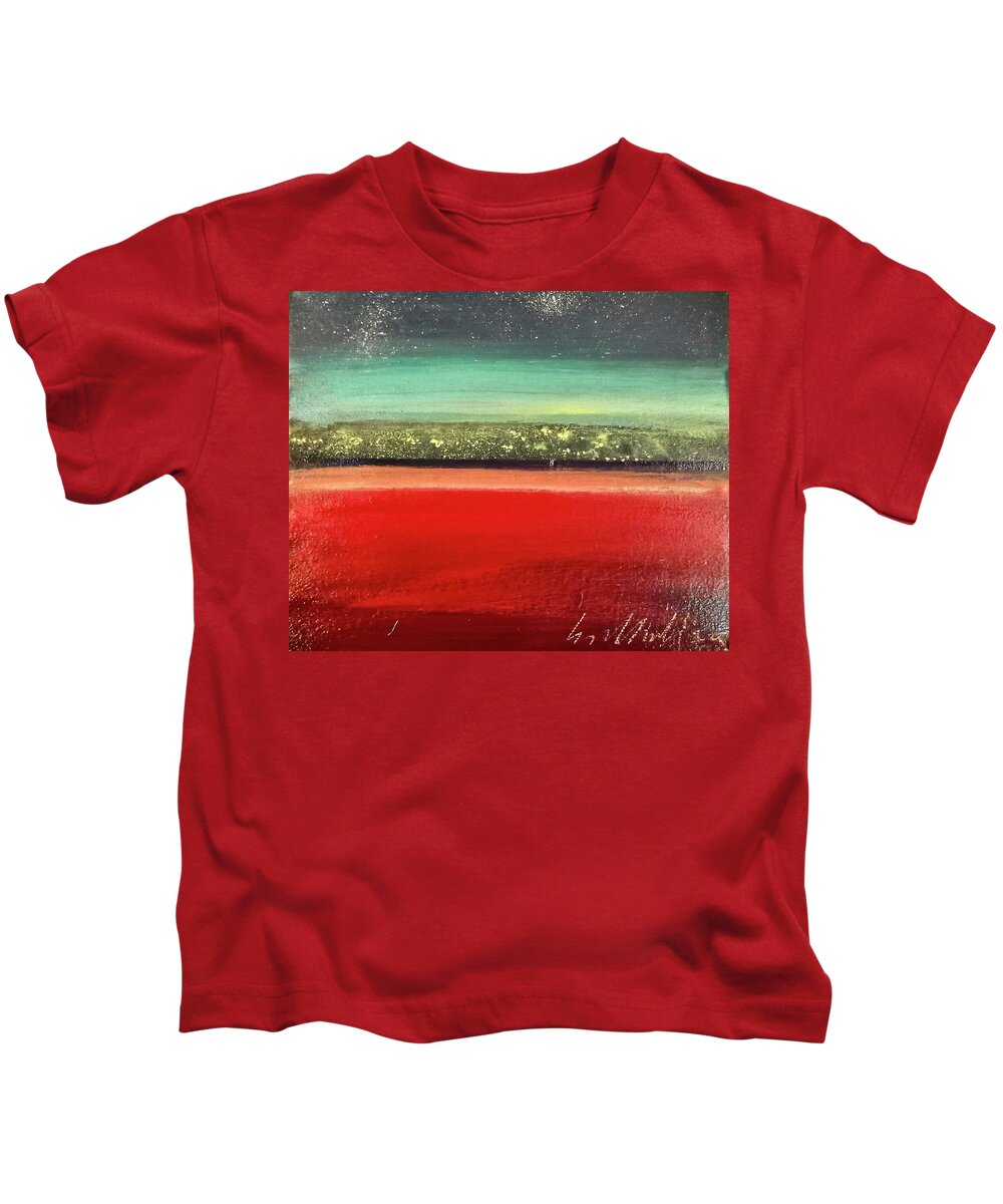 Painting Kids T-Shirt featuring the painting Lights by Les Leffingwell