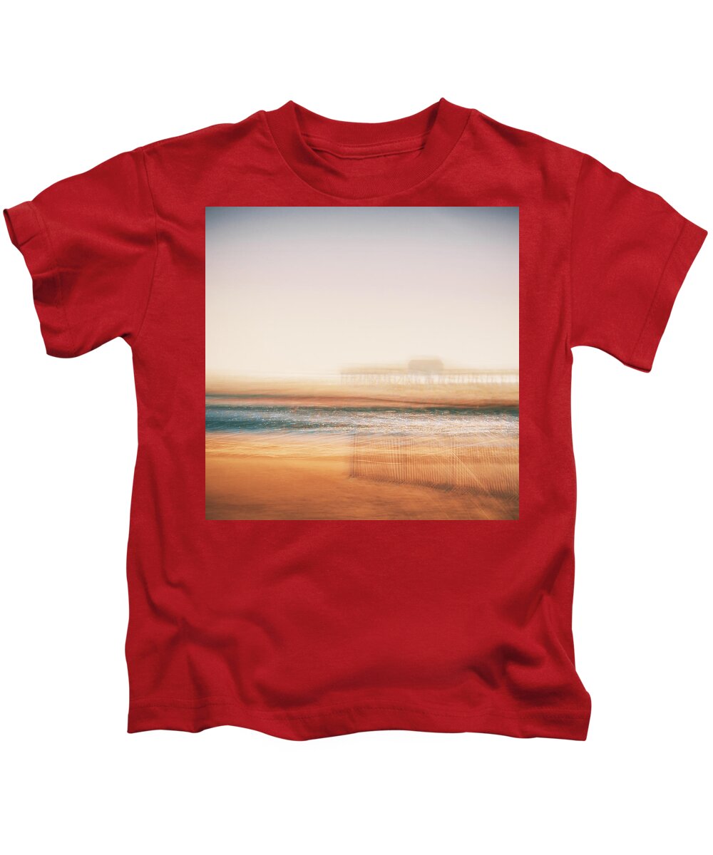  Kids T-Shirt featuring the photograph Pier by Steve Stanger