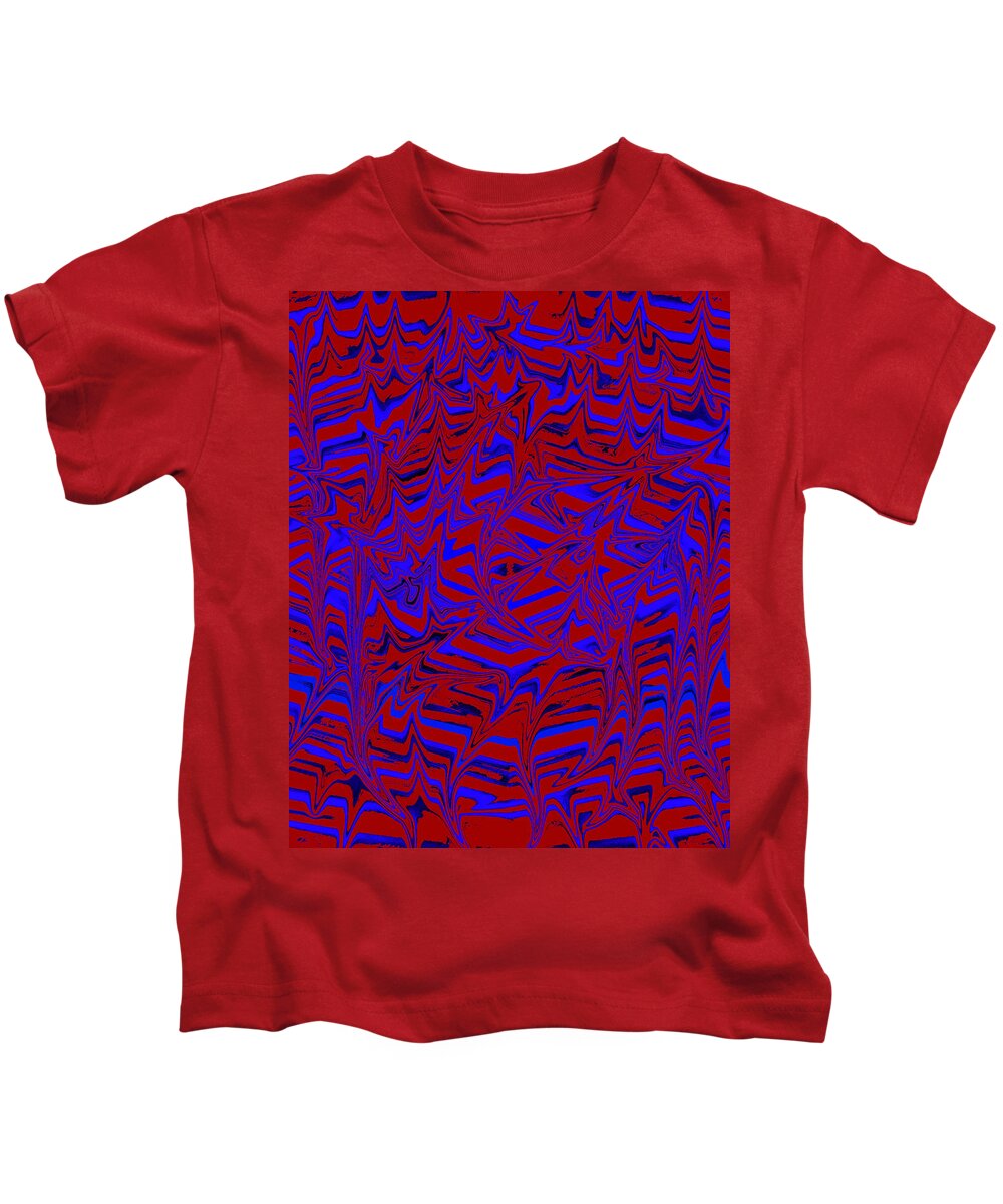 Digital Kids T-Shirt featuring the digital art Psychedelic Drip by Ronald Mills