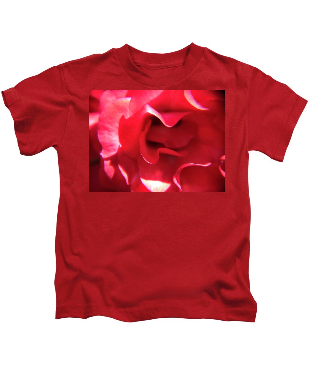 Red Rose Kids T-Shirt featuring the photograph Red Rose by Vivian Aumond