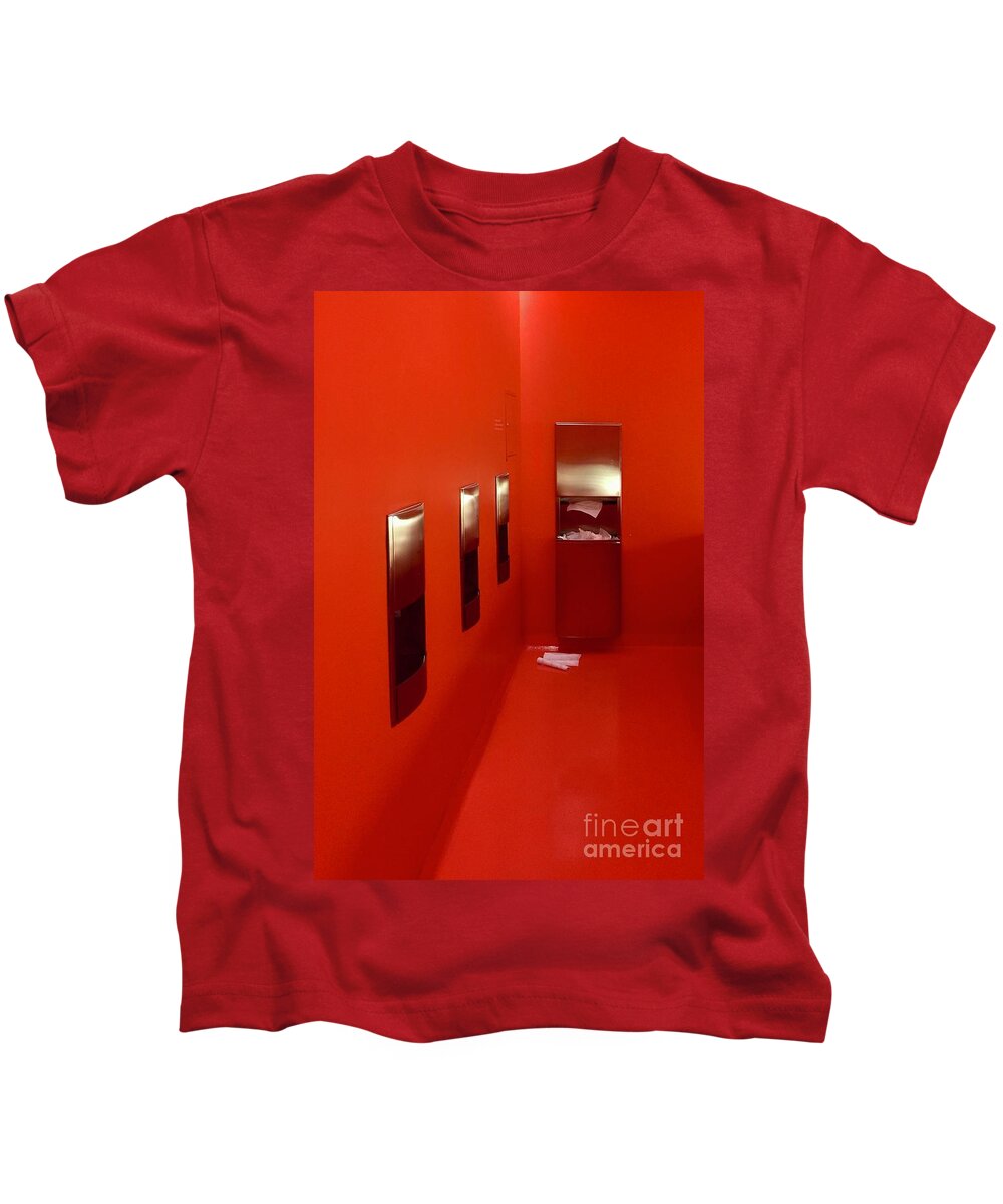 Sfmoma Kids T-Shirt featuring the photograph SFMOMA Mens Room by J Doyne Miller