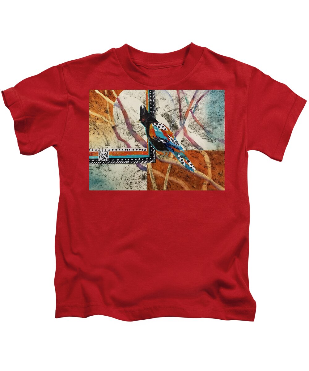 Spirit Guide Kids T-Shirt featuring the mixed media Spirit Guide by Terry Ann Morris