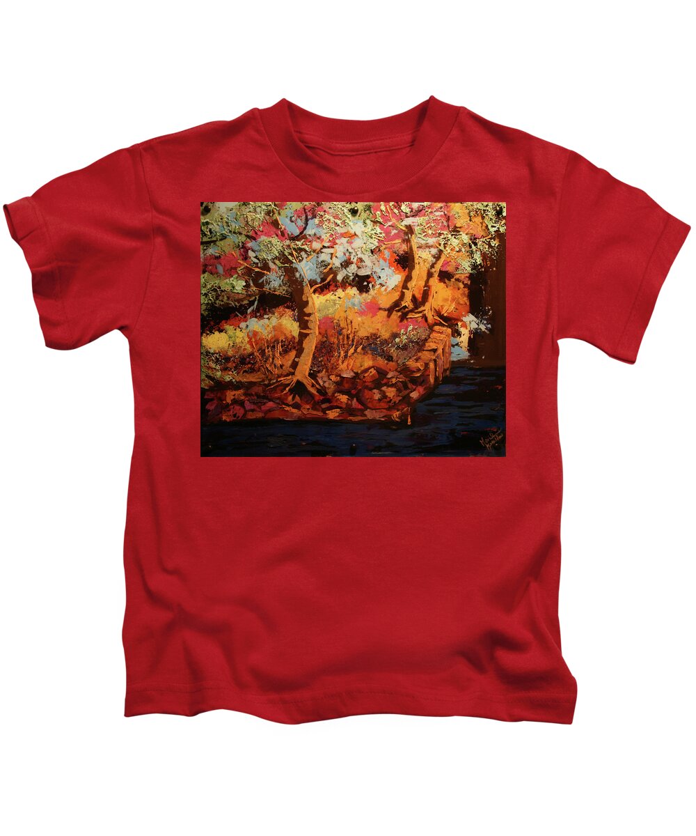 Forest Kids T-Shirt featuring the painting The Magic Hour by Marilyn Quigley
