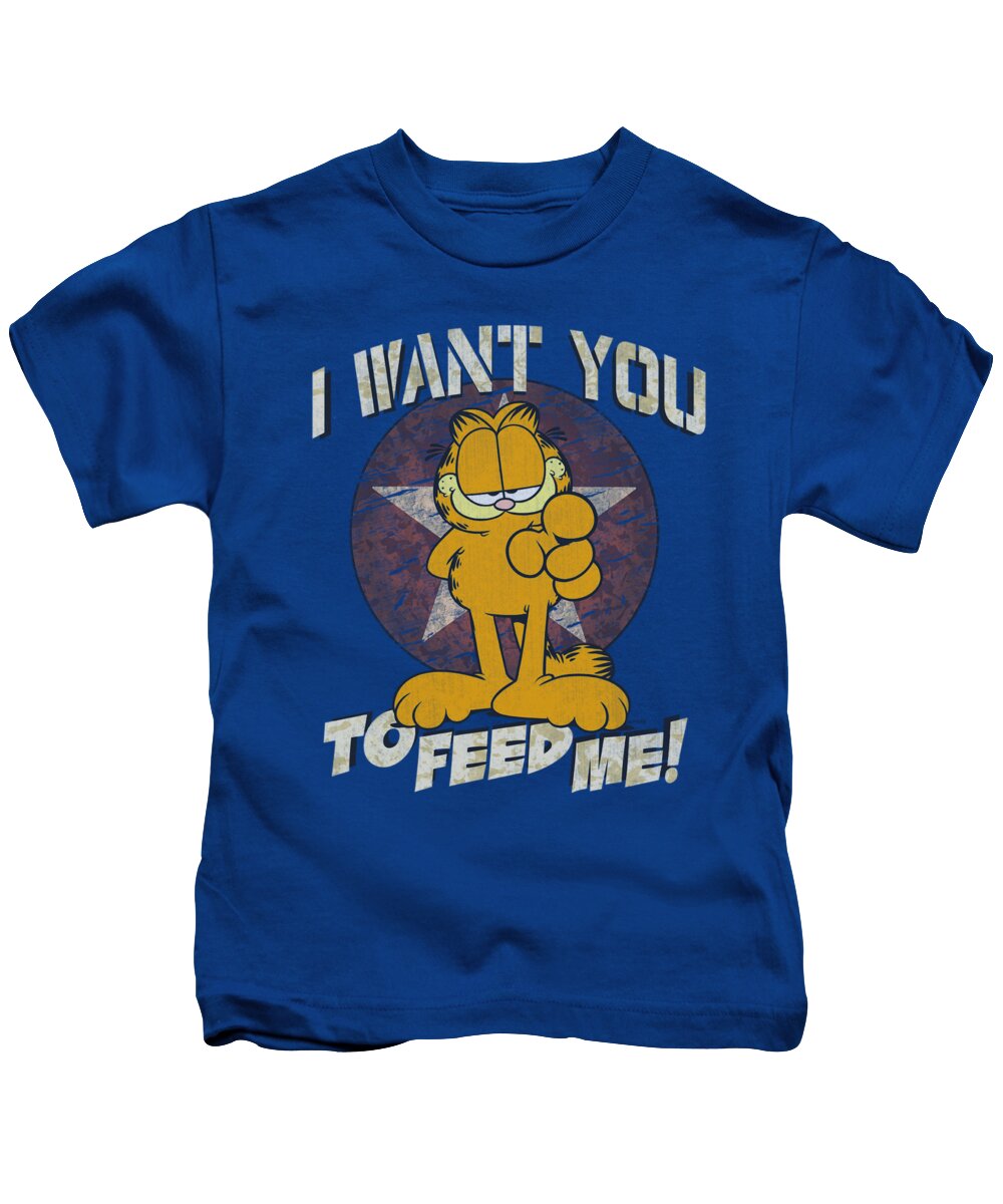 Garfield Kids T-Shirt featuring the digital art Garfield - I Want You #1 by Brand A