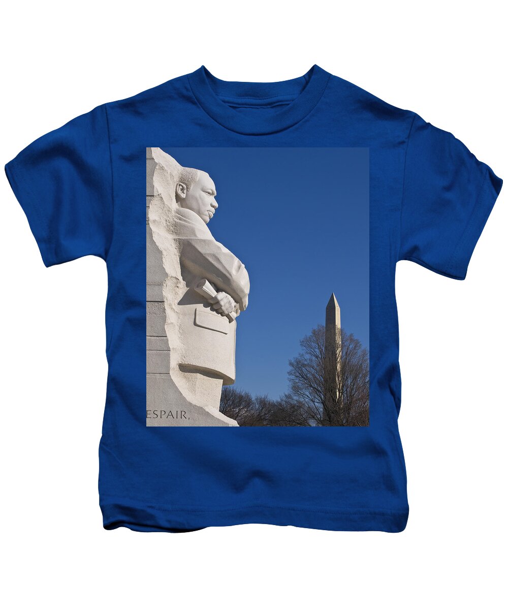 Martin Luther King Jr Kids T-Shirt featuring the photograph Martin Luther King Jr Memorial #12 by Theodore Jones