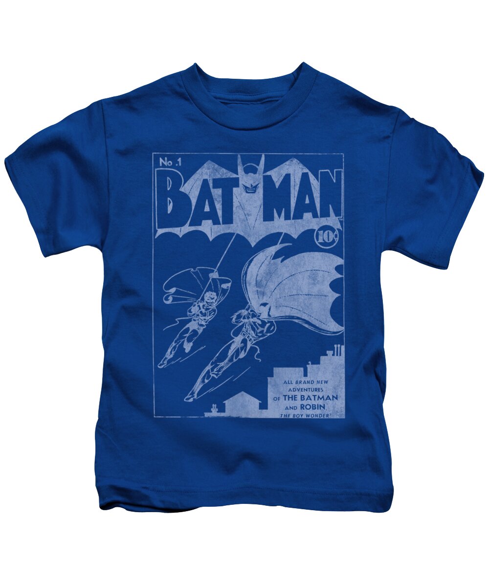 Batman Kids T-Shirt featuring the digital art Batman - Issue 1 Cover by Brand A