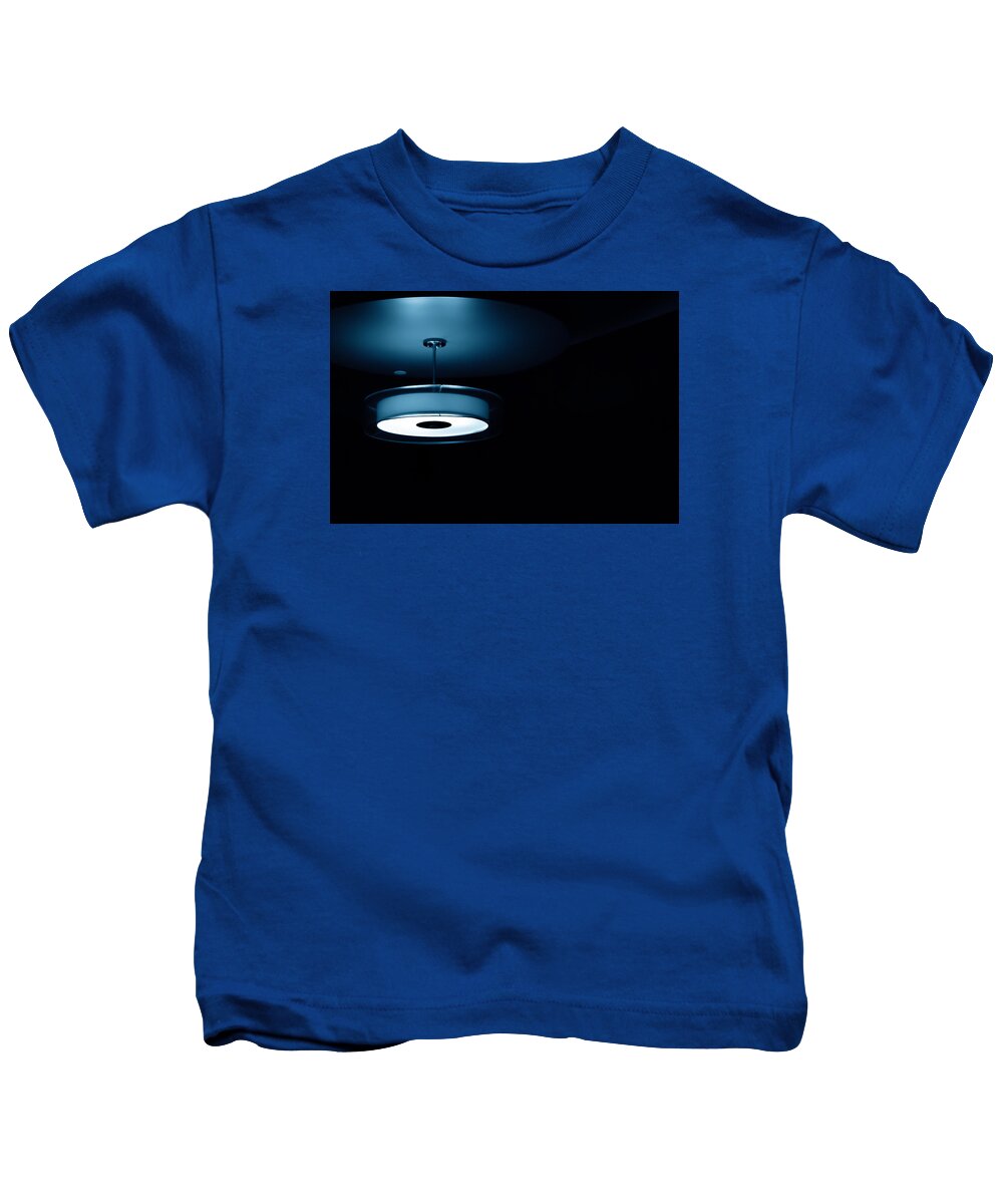 Blue Light Kids T-Shirt featuring the photograph Blue Light by Darryl Dalton