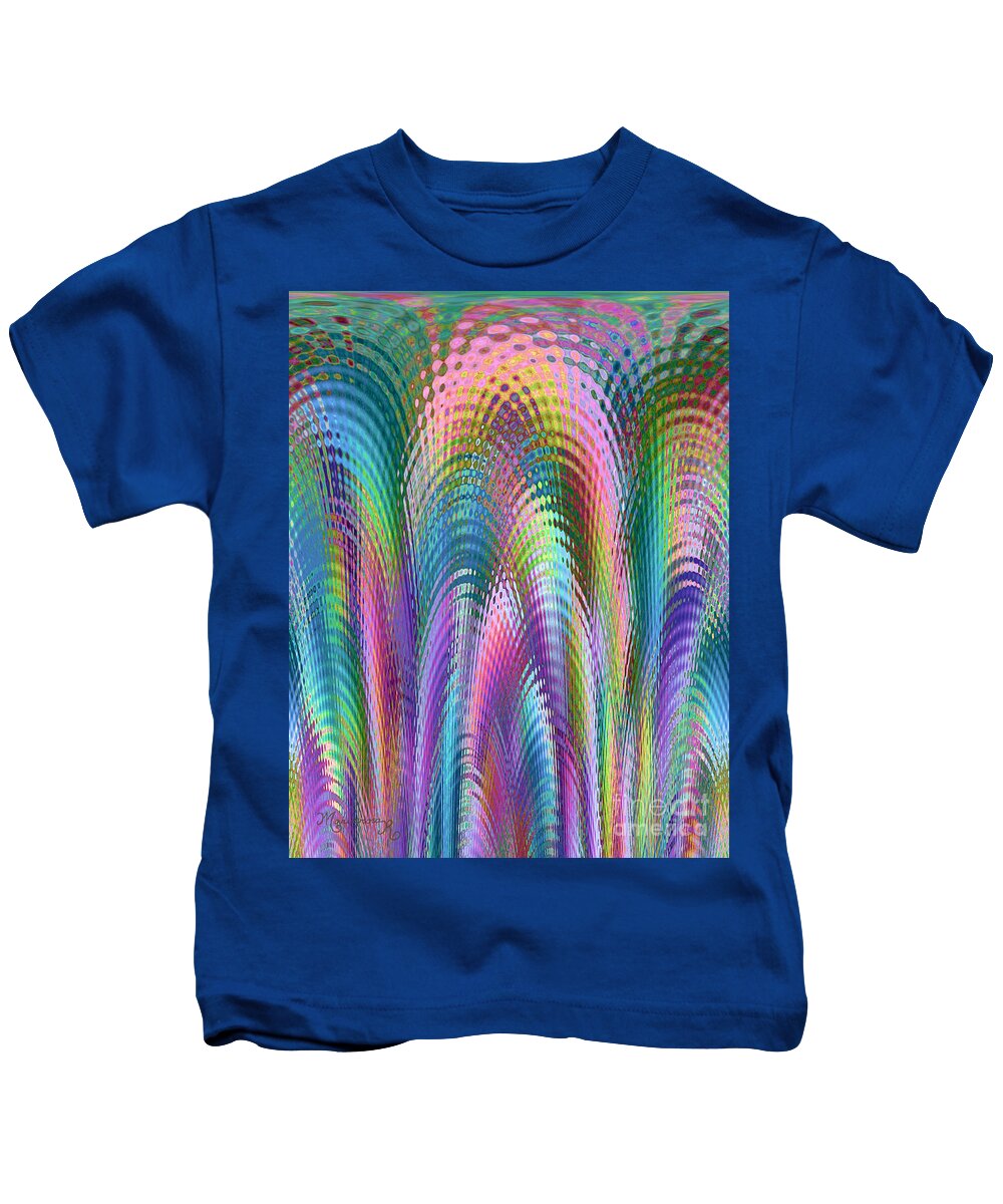 Colors Kids T-Shirt featuring the digital art Cathedral by Mariarosa Rockefeller